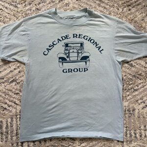 Vintage Tee Cascade Regional Group light blue single stitch